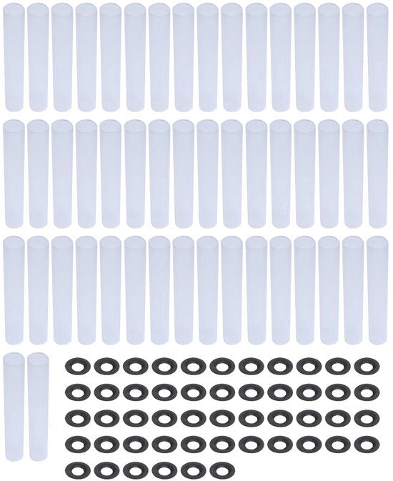 Pannelli di smorzamento per porte di garage - 50 set - 80 mm - Alta qualità plastica/metallo - riduzione del rumore