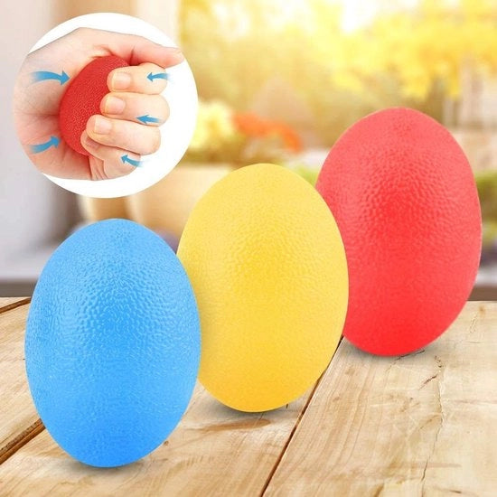 Allenanti Stress per Mani e Dita - 3 Pezzi di Palline Anti-Stress in Colore Casuale