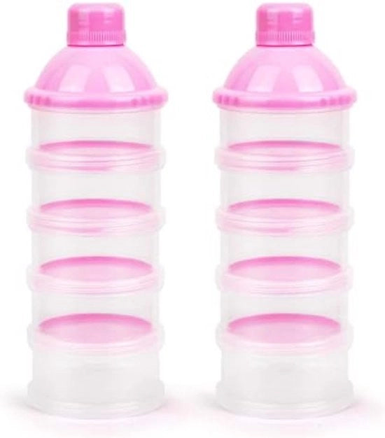 Prodotti per la conservazione del latte in polvere - Contenitori di conservazione del latte in polvere - Scatola di conservazione del latte in polvere - Colore Rosa