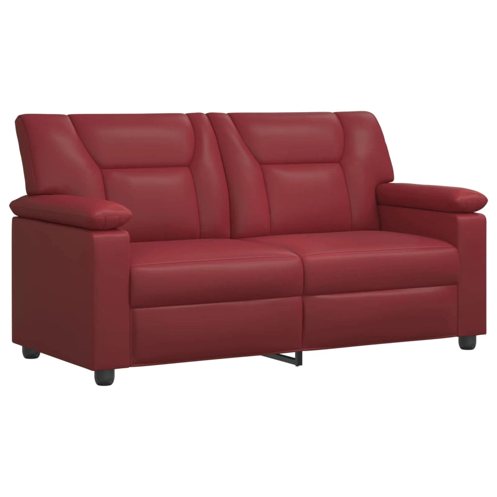 Set di divani 2 pcs Rosso Vino Similpelle 3430570