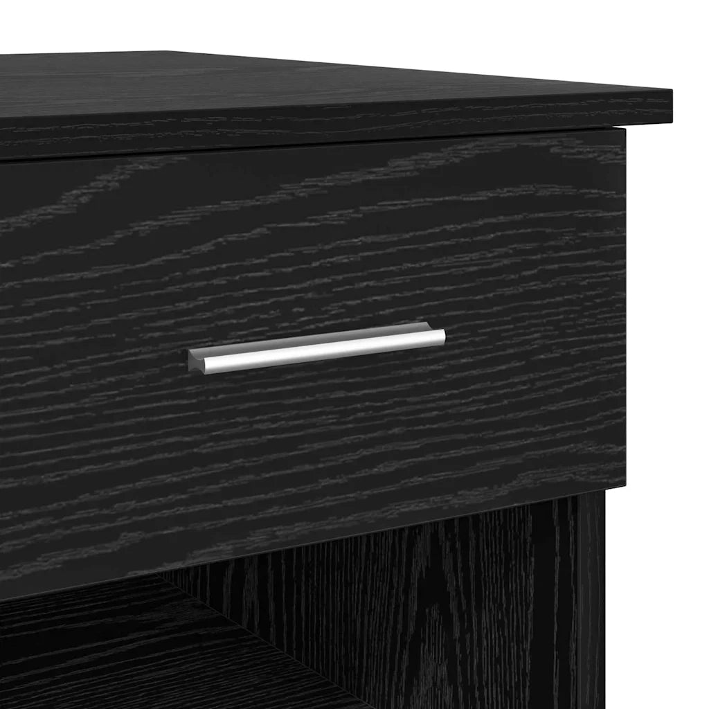 Scrivania | Tavolo da Ufficio Rovere Nero 90 x 49 x 75 cm Legno multistrato