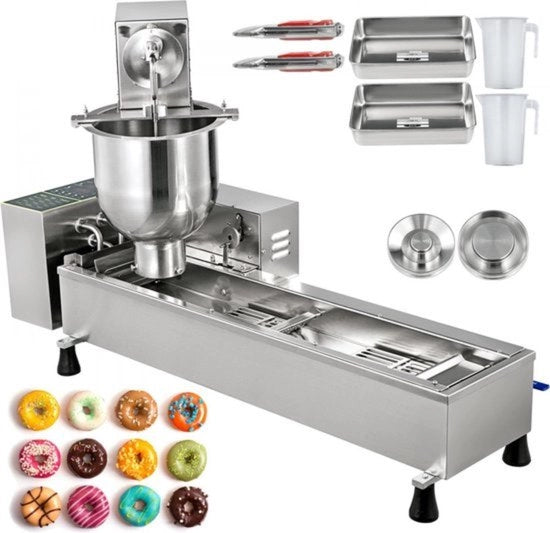 Frittelle Industriale Macchina 7L Autoimballaggio 3 Forme Serbatoio Interno Olio