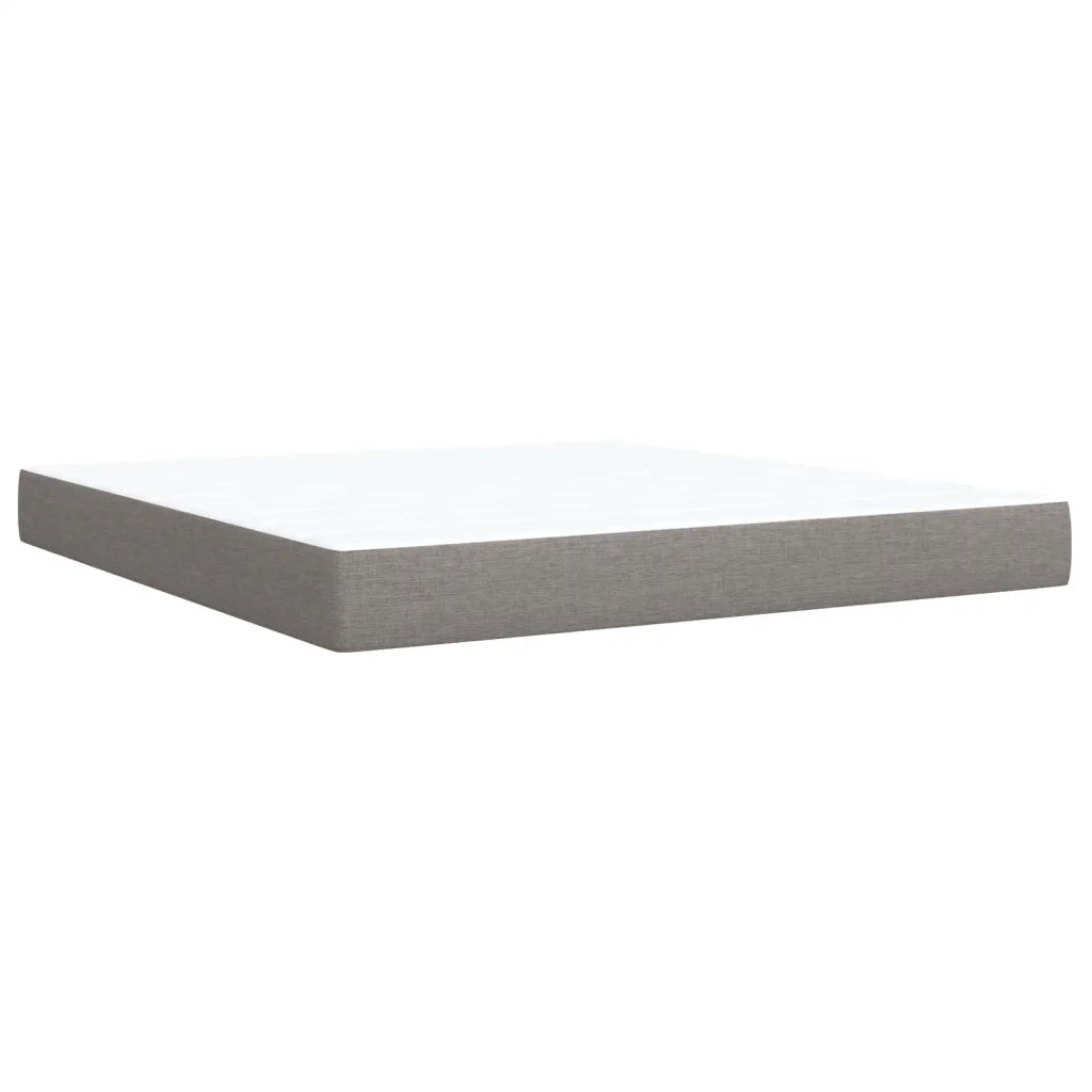 Letto box spring con materasso Tortora 160 x 200 cm Tessuto 3454173