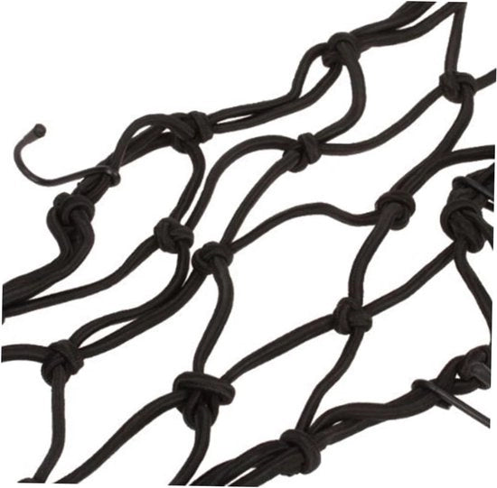 Borsa elastica nera per bagaglio 30*30cm 6 ganci per sacchetto di sellino e casco Accessori di trasporto Nero