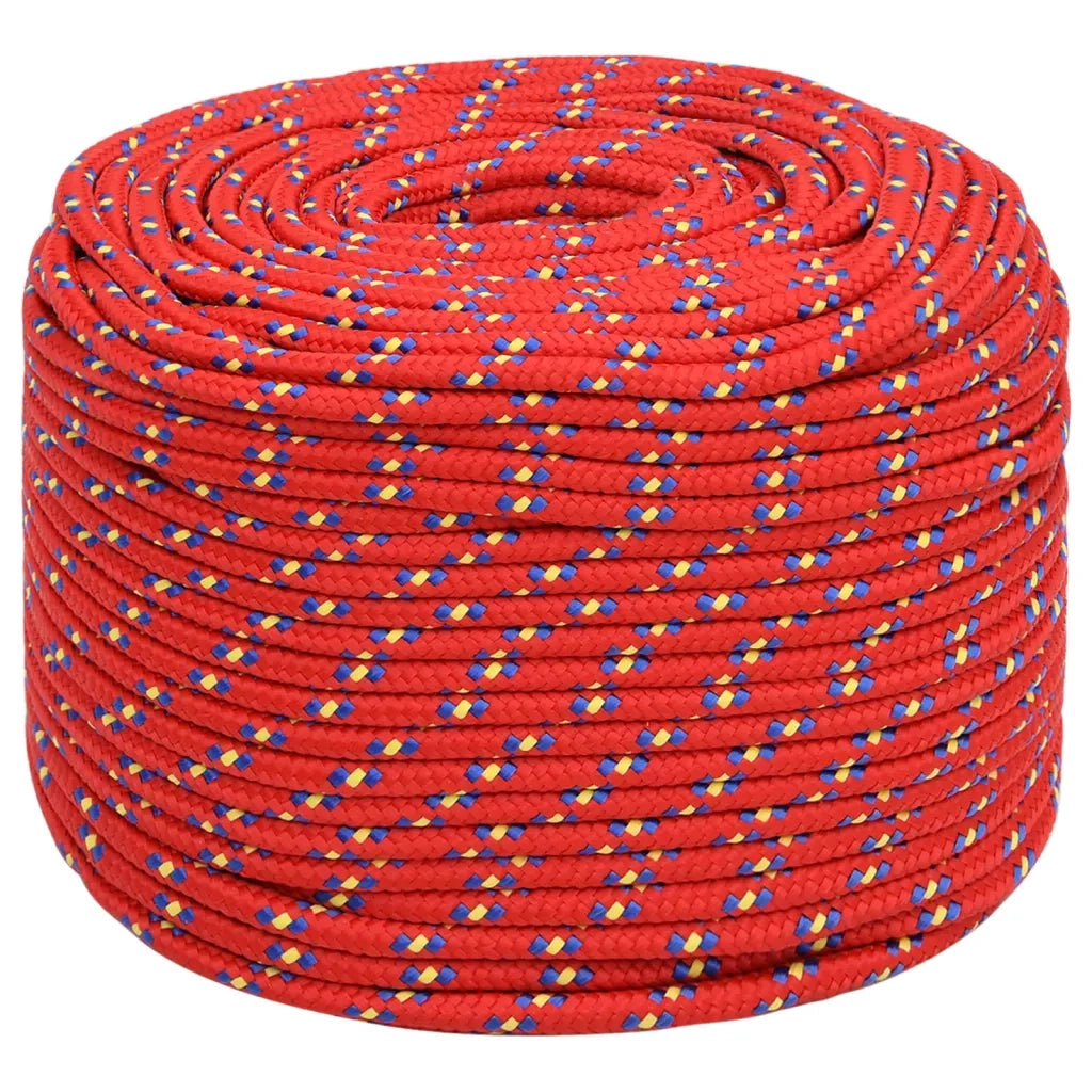 Corda per barca Rossa 10 mm 100 m in Polipropilene 152402