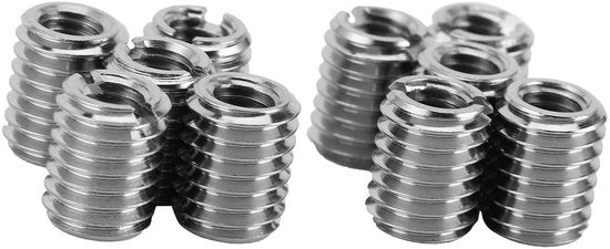 Set di riparazione a vite M5x0.8 a M8x1.25 - Acciaio inossidabile 303 - Set di vite per riparazioni - 10 pezzi - Lunghezza 10mm - Per riparazioni - Riparazione di vite