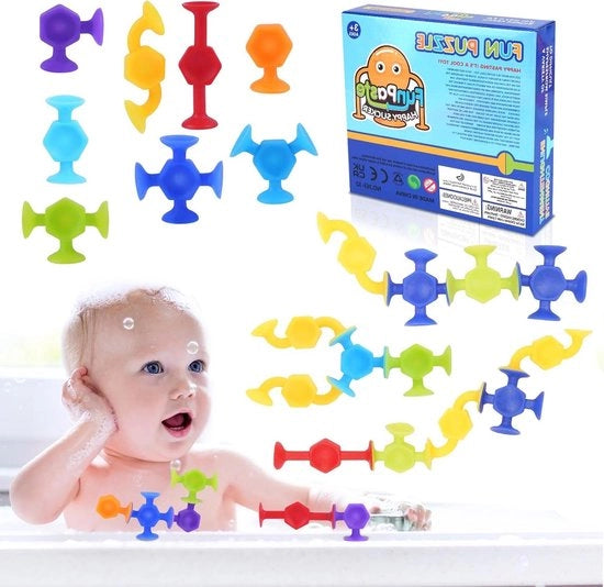 Zuignapspeelgoed da silicona 48 pezzi - dardi succhiapop spele - zuignap spele per bambini - regalo per bambini 3 4 5 6 7 8 anni (kit di costruzione per bambini)