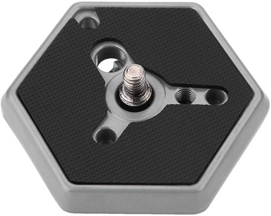 Piatto di connessione rapida a sei angoli - 1/4 viti - sistema di sblocco RC0 - sostituisce #3049 - compatibile con 3038/3039/3047/3055/3055S/3063 - inclusa 1 pezza