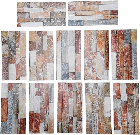 Decalloor protezione marmo cristallo per pavimento e parete - antiscivolo - rimovibile - set da 12 pezzi (KIT047) - spedizione gratuita.