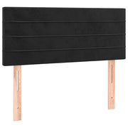 Testiera | Testata Nera 100x5x78/88 cm in Velluto