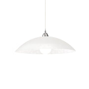 Sospensione Moderna Lana Vetro Bianco 1 Luce E27