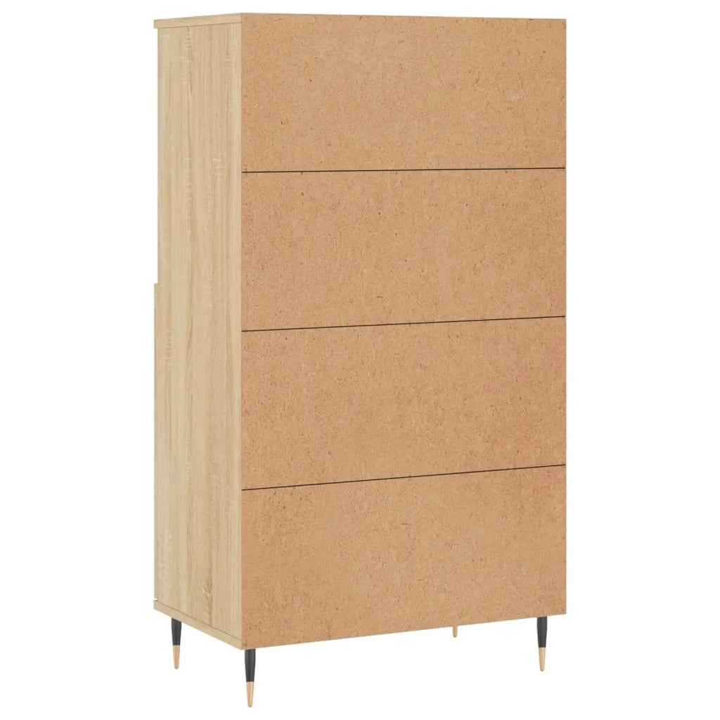 Credenza-Buffet-Armadio da cucina Rovere Sonoma 60x36x110 cm in Legno Multistrato 666536