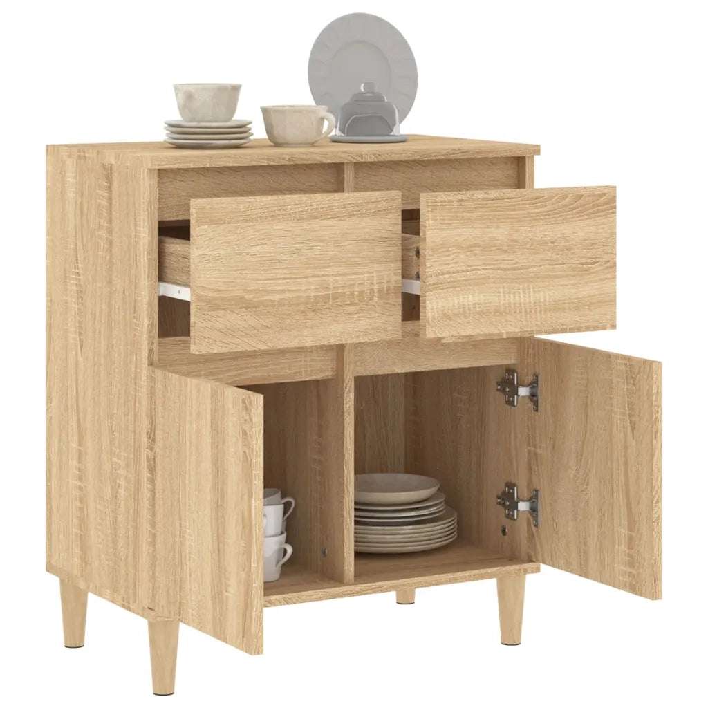 Credenza-Buffet-Armadio da cucina Rovere Sonoma 60x35x70 cm in Legno Multistrato 468055