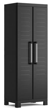 Armadio in Resina 4 Ripiani 65x45x182 cm Keter Detroit Portascope Nero