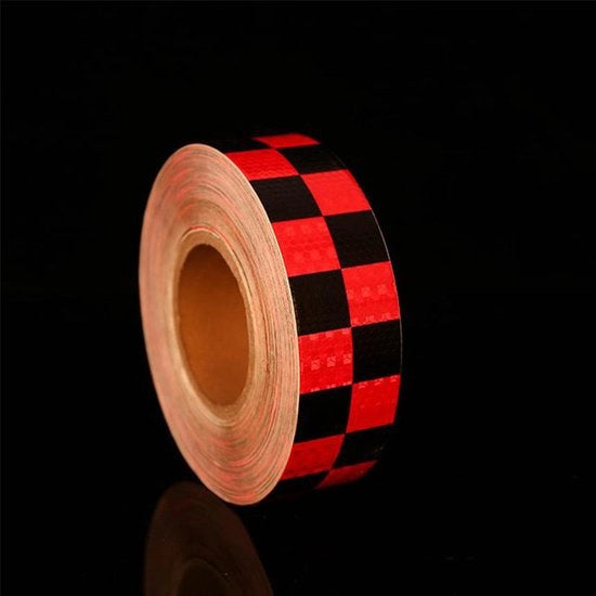 Sticker riflettente a 3 strisce, 5 cm x 3 m, adesivo riflettente idrorepellente per segnalazione di sicurezza, adesivo riflettente con alta visibilità, senza residuo, per camion, rimorchi e autoveicoli.