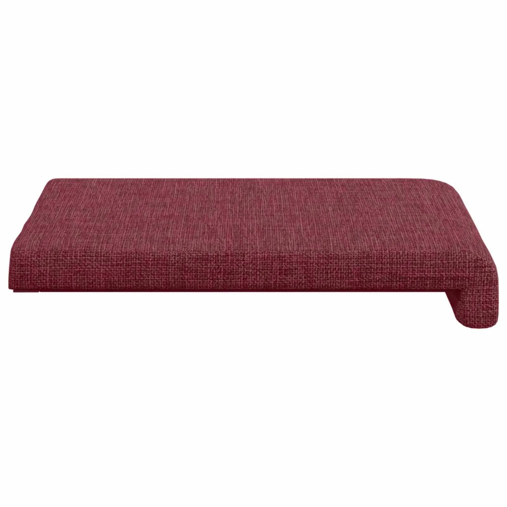 Cuscino per panchina 4 pcs Tessuto Rosso Vino Profondità 35 cm 42043088