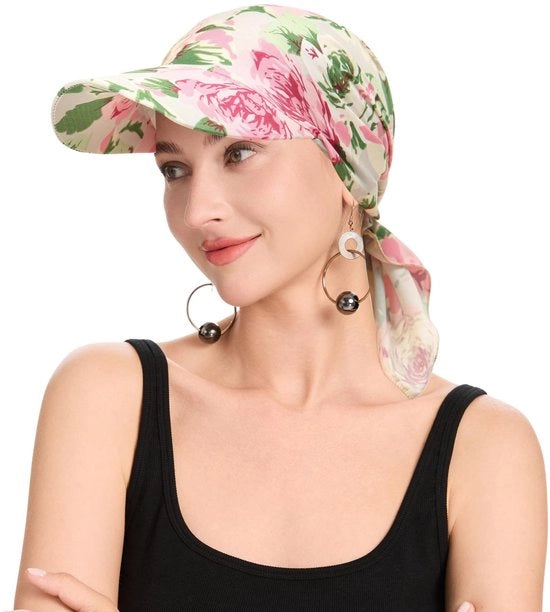 Cappello da Capo per la Cura della Testa - Estivo Berretto con Copertura Corta - Respirabile - Leggero - Cappello Quadrato morbido - Ideale per la Caduta dei Capelli