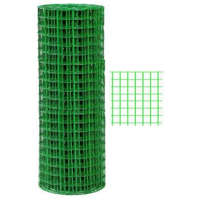 BLINKY 57212 Rete Elettrosaldata Plasticata 51x51 mm 25 metri Altezza 122 cm colore Nero