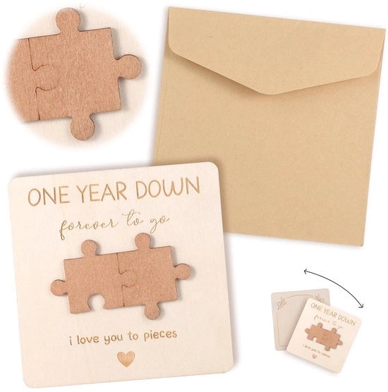 Carta di compleanno in legno - Carta di compleanno per uomo - Carta di compleanno per donna - Candelabro di compleanno - Carte di compleanno con busta - Incluso supporto per stand