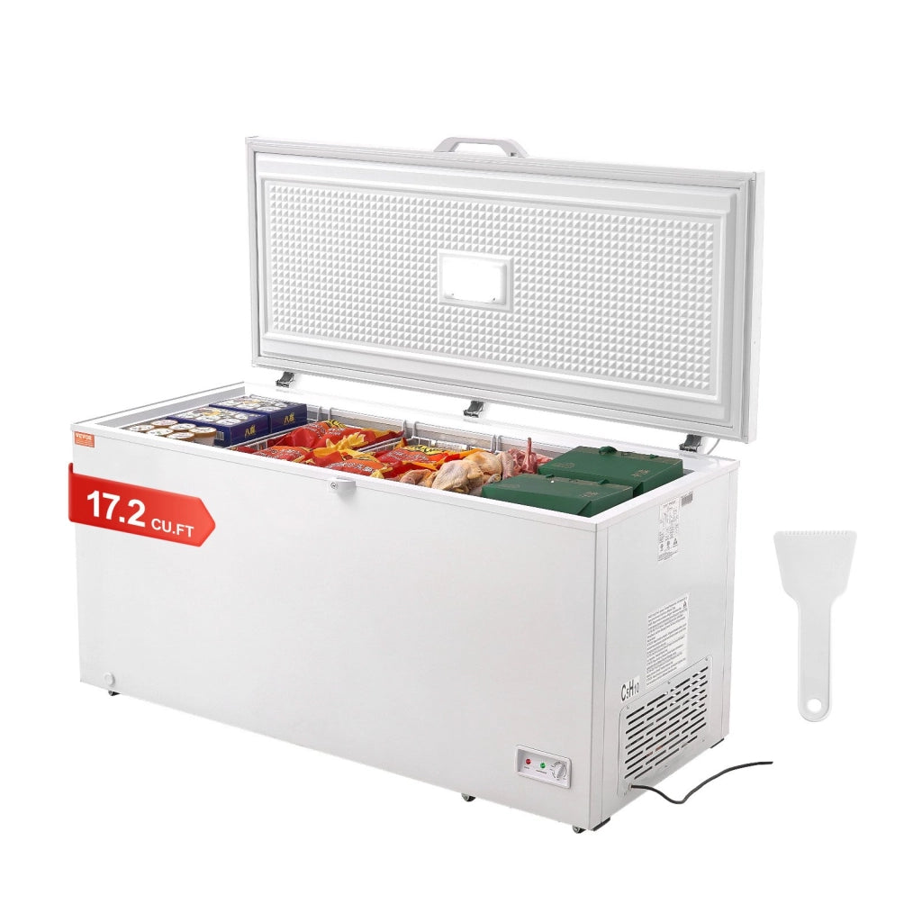 Congelatore a pozzetto 488 L con 4 cestelli temperatura regolabile su 7 livelli coperchio con serratura e luce LED BD-505JA
