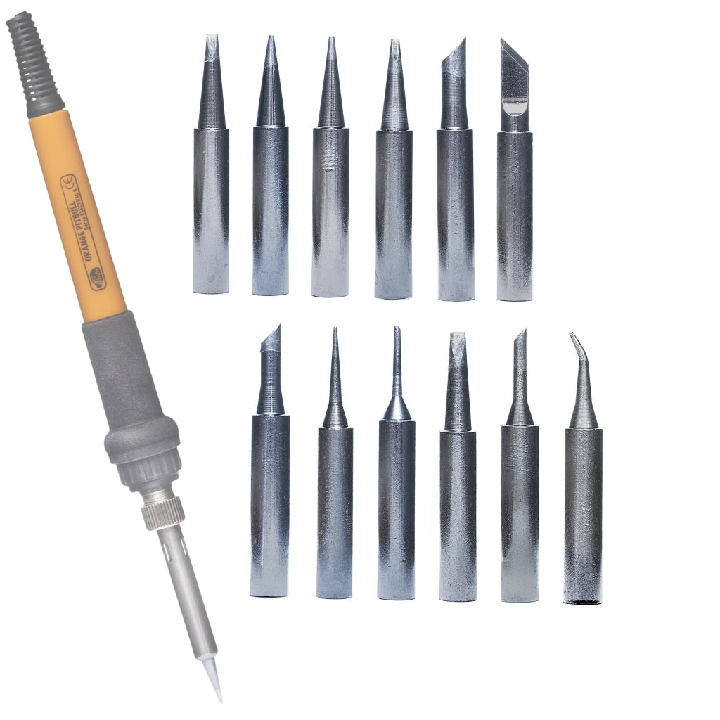 Set di Punte per Saldatura 900M – 12 Tipi (I, B, K, 1C, 2C, 3C, 4C, 0.8D, 1.2D, 1.6D, 2.4D, 3.2D)