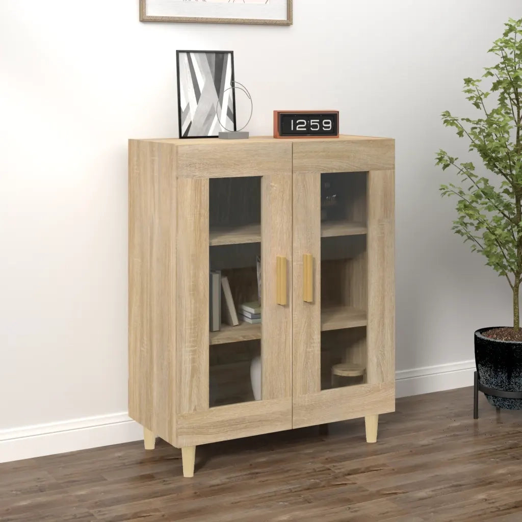 Credenza-Buffet-Armadio da cucina Rovere Sonoma 69,5x34x90 cm in Legno Multistrato 277019
