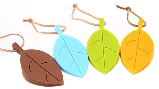 Stopperi decorativi per porta in silicone - 4 pezzi - Protezione per dita - Lunghezza 9 cm - Materiale flexibile e duraturo