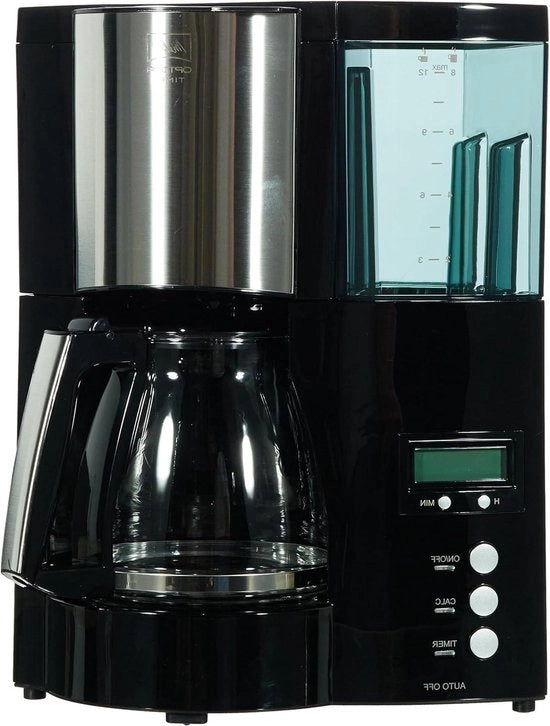 Caffettiera filtro con funzione di timer - 12 tazze nera.