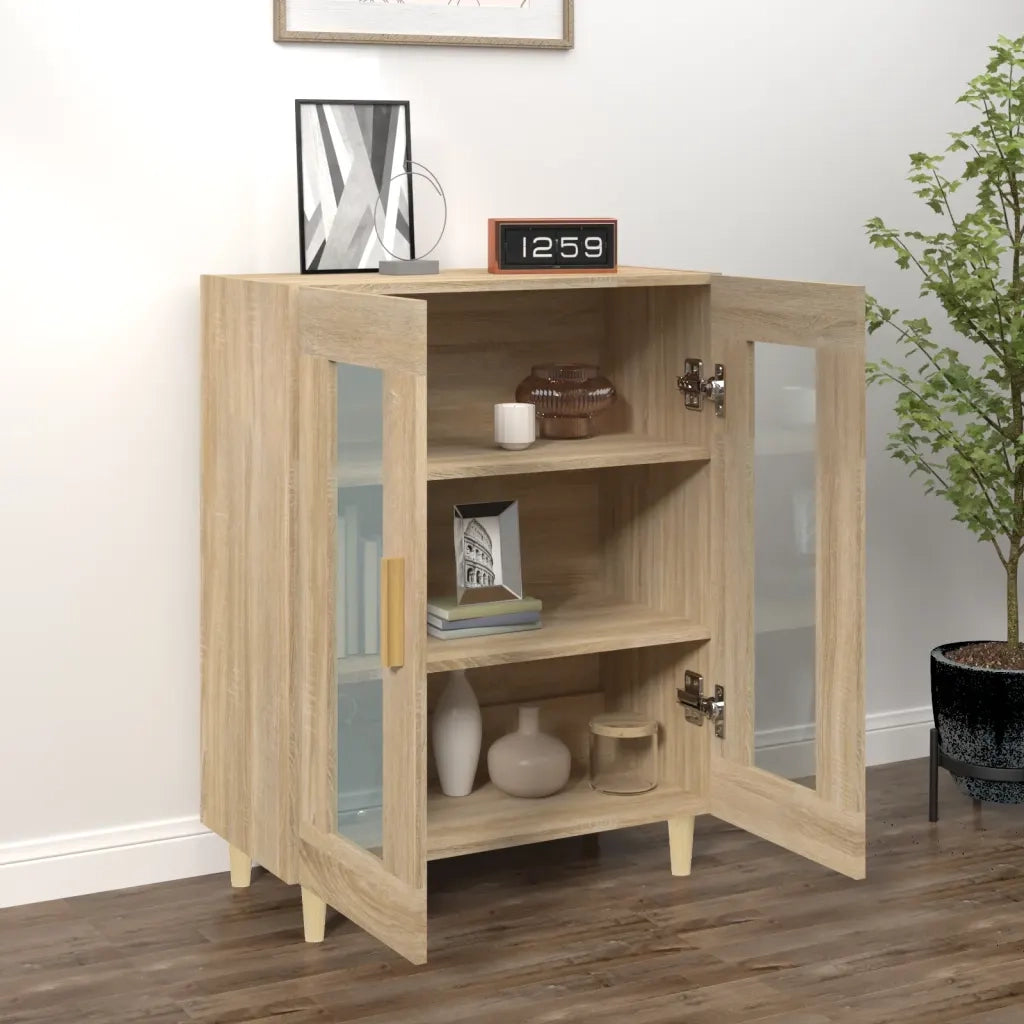 Credenza-Buffet-Armadio da cucina Rovere Sonoma 69,5x34x90 cm in Legno Multistrato 277019