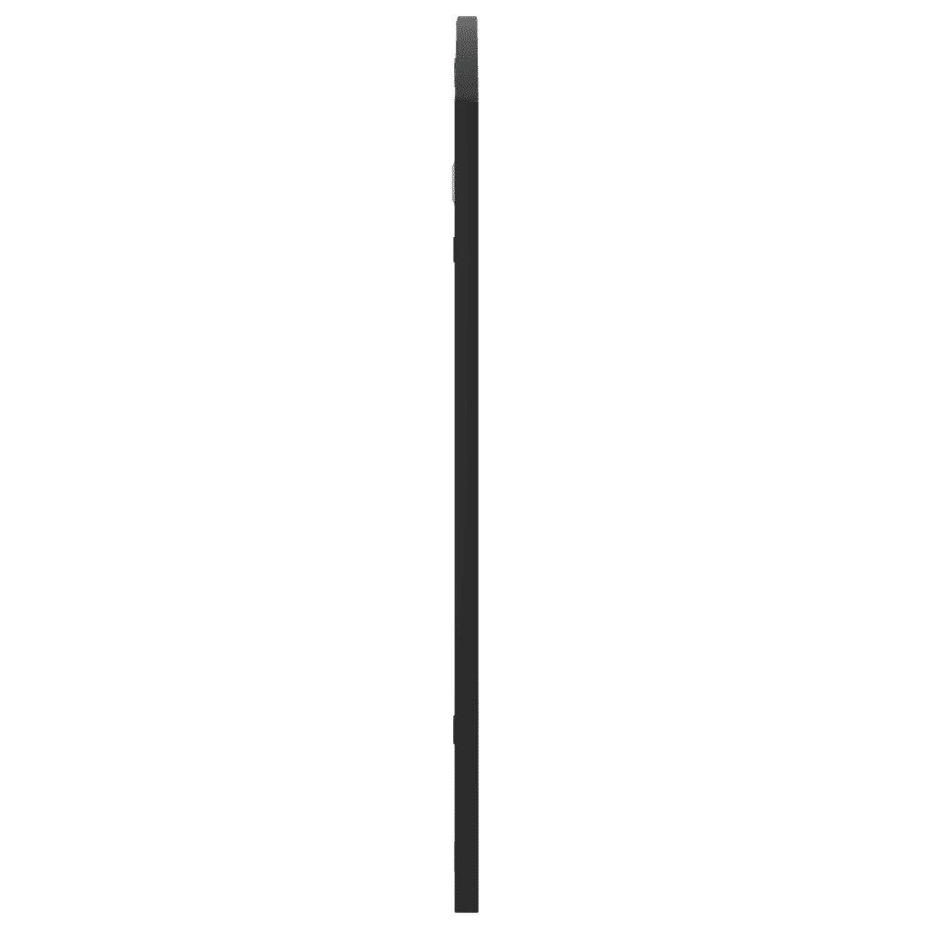 Specchio da Parete Nero 100x60 cm Arco in Ferro 358639