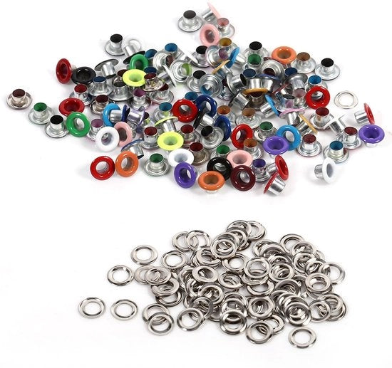 Occhiali sicuri 100 pezzi - Occhiali per scrapbook e artigianato - Occhiali metallici inclusi - Occhiali per giocattoli - Adatti per scrapbook e artigianato in pelle