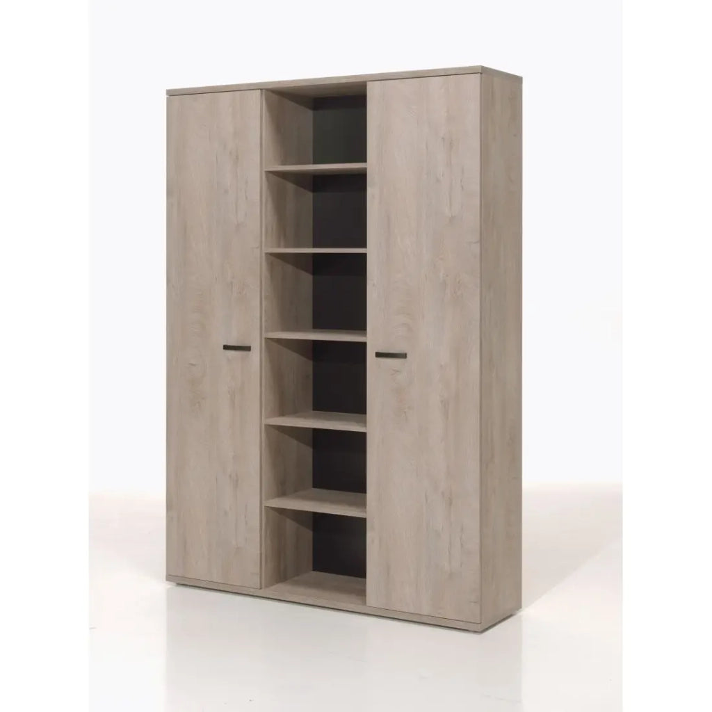 Set di 5 mobili da ufficio professionale colore rovere grezzo collezione YUKON.