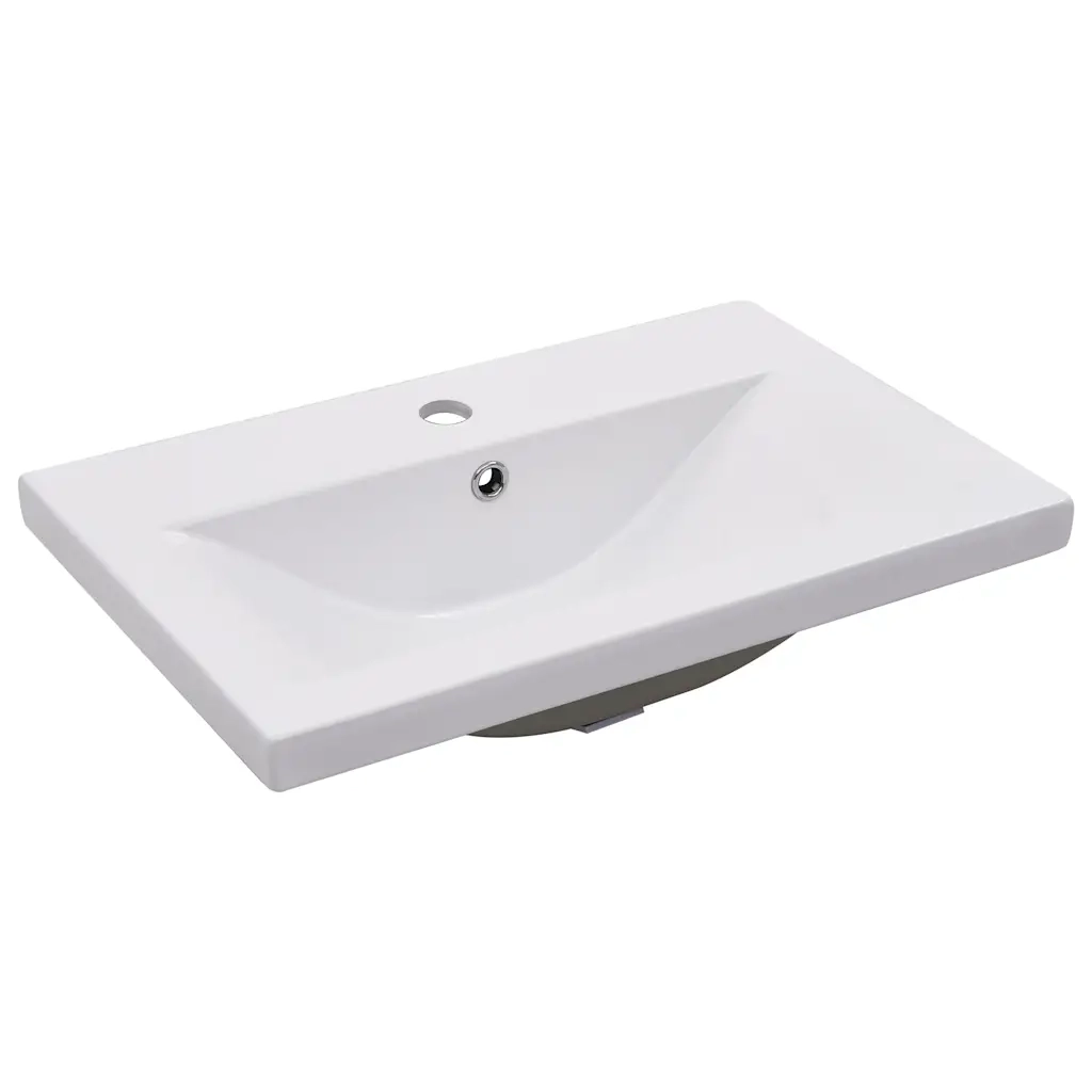 Lavabo da Incasso 61x39,5x18,5 cm in Ceramica Bianco 145061
